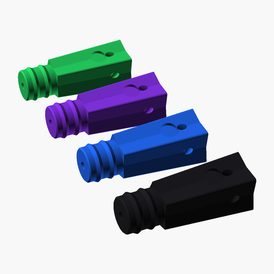 Star Jet Trolling Head in black, blue, purple and green